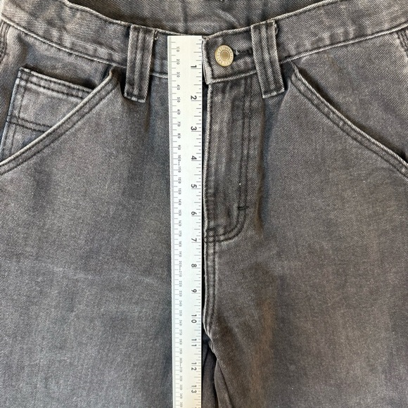 J. Galt Gray Straight Leg Subtly Distressed Cotton Denim Pants Womens Small - Picture 5 of 7